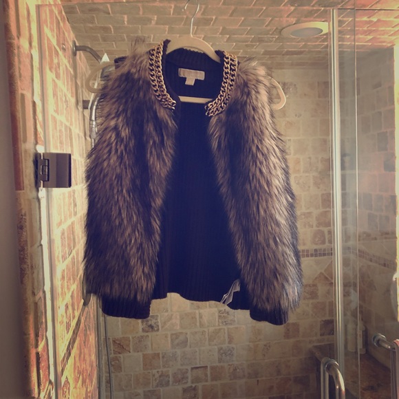 Michael kors faux fur vest - Picture 1 of 2